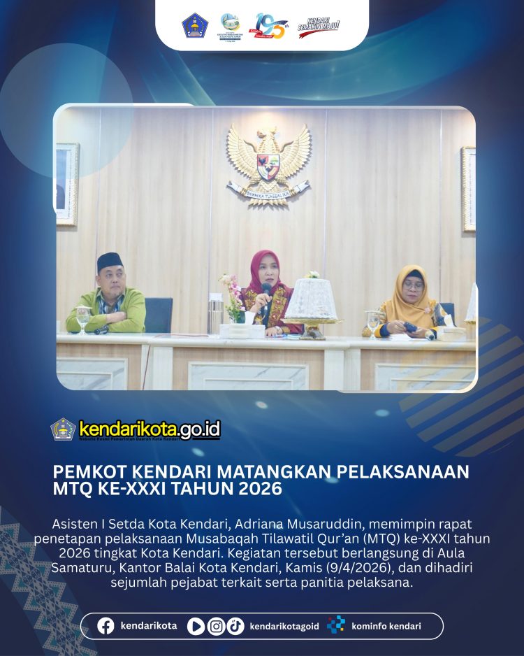 Pemkot Kendari Matangkan Pelaksanaan MTQ ke-XXXI Tahun 2026
