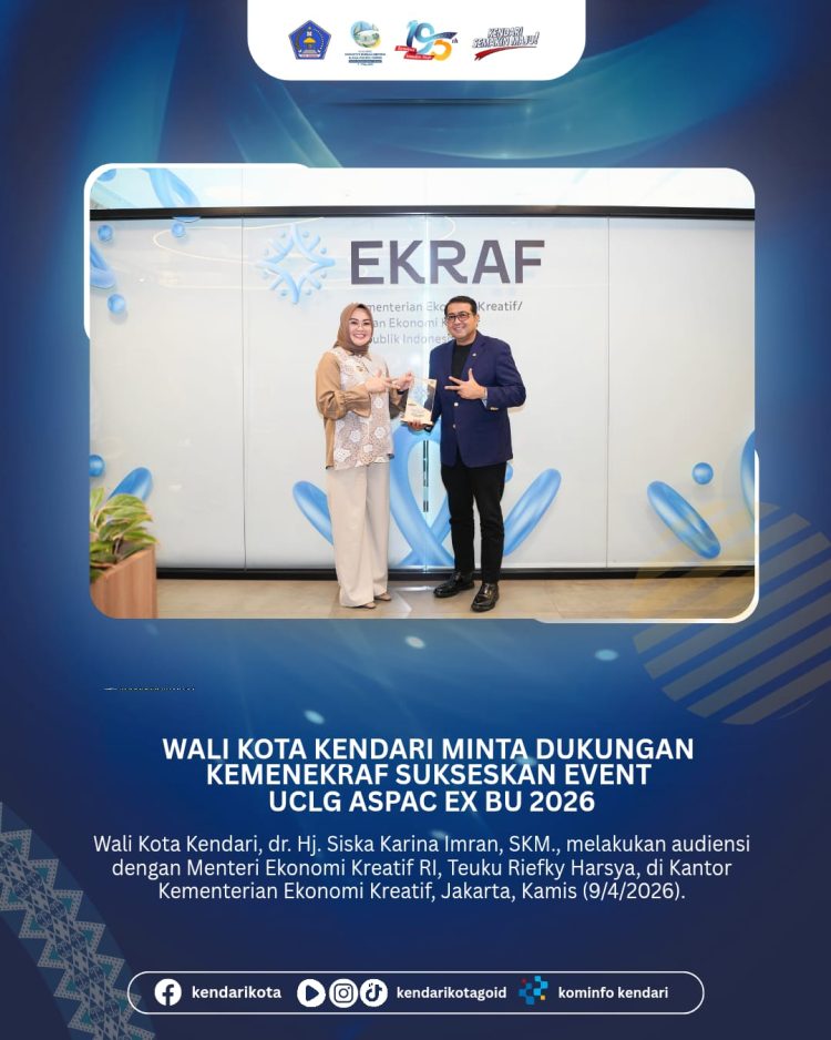 Wali Kota Kendari Minta Dukungan Kemenekraf Sukseskan Iven UCLG ASPAC ExBu 2026