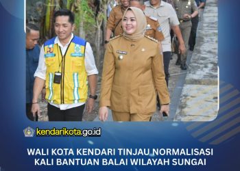 Wali Kota Kendari Tinjau Normalisasi Kali Bantuan Balai Wilayah Sungai