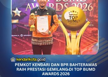 Pemkot Kendari dan BPR Bahteramas Raih Prestasi Gemilang di TOP BUMD Awards 2026