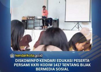 Diskominfo Kendari Edukasi Peserta Persami KKRI Kodim 1417 tentang Bijak Bermedia Sosial