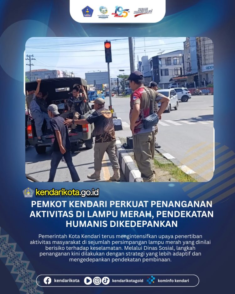 Pemkot Kendari Perkuat Penanganan Aktivitas di Lampu Merah, Pendekatan Humanis Dikedepankan
