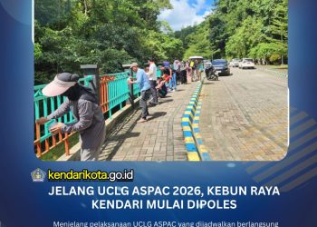 Jelang UCLG ASPAC 2026, Kebun Raya Kendari Mulai Dipoles
