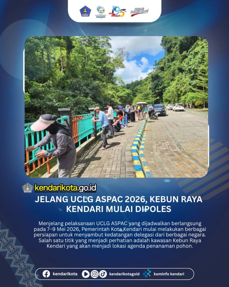 Jelang UCLG ASPAC 2026, Kebun Raya Kendari Mulai Dipoles