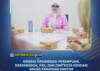 Sinergi Organisasi Perempuan, Dekranasda, PKK, dan DWP Kota Kendari Bahas Penataan Kantor