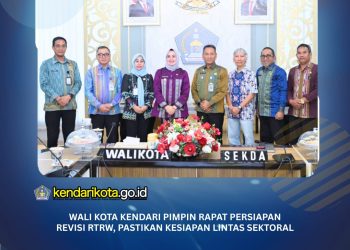 Wali Kota Kendari Pimpin Rapat Persiapan Revisi RTRW, Pastikan Kesiapan Lintas Sektoral‎