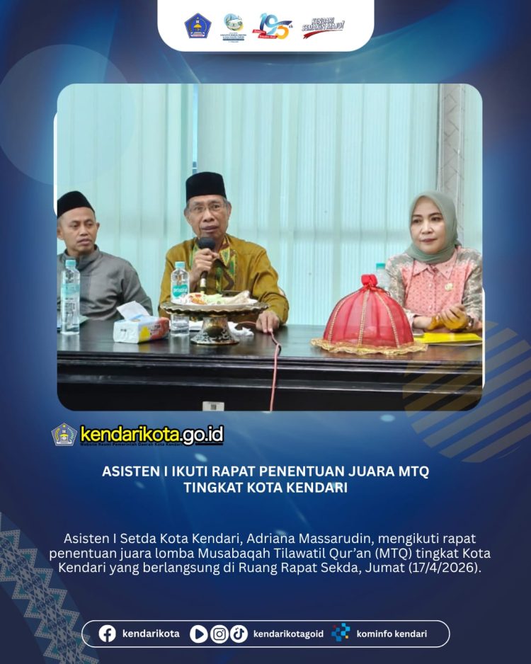 Asisten I Ikuti Rapat Penentuan Juara MTQ Tingkat Kota Kendari