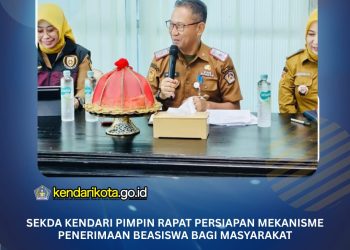 Sekda Kendari Pimpin Rapat Persiapan Mekanisme Penerimaan Beasiswa bagi Masyarakat