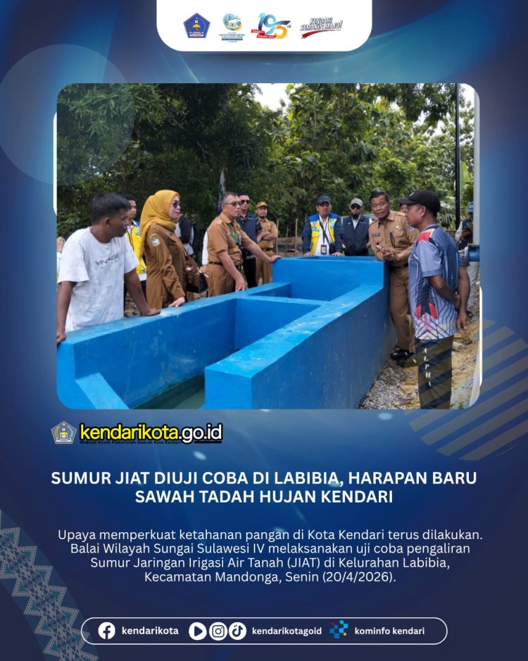 Sumur JIAT Diuji Coba di Labibia, Harapan Baru Sawah Tadah Hujan Kendari