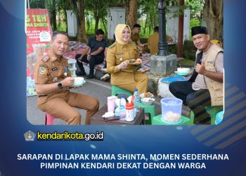 Sarapan di Lapak Mama Shinta, Momen Sederhana Pimpinan Kendari Dekat dengan Warga