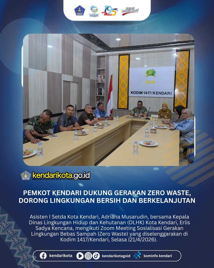 Pemkot Kendari Dukung Gerakan Zero Waste, Dorong Lingkungan Bersih dan Berkelanjutan