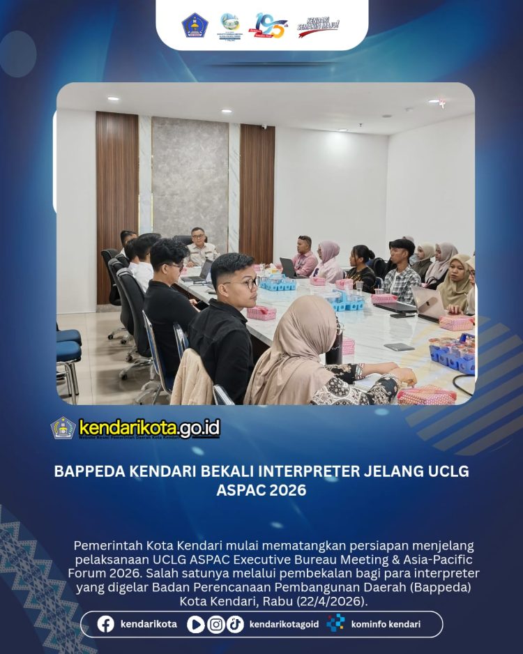 Bappeda Kendari Bekali Interpreter Jelang UCLG ASPAC 2026