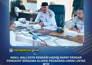 Wakil Wali Kota Kendari Hadiri Rapat Dengar Pendapat Bersama Aliansi Pedagang UMKM lintas MTQ