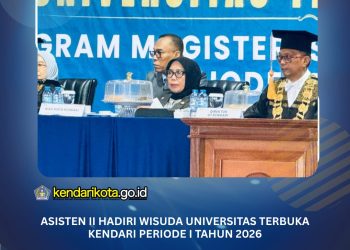 Asisten II Hadiri Wisuda Universitas Terbuka Kendari Periode I Tahun 2026