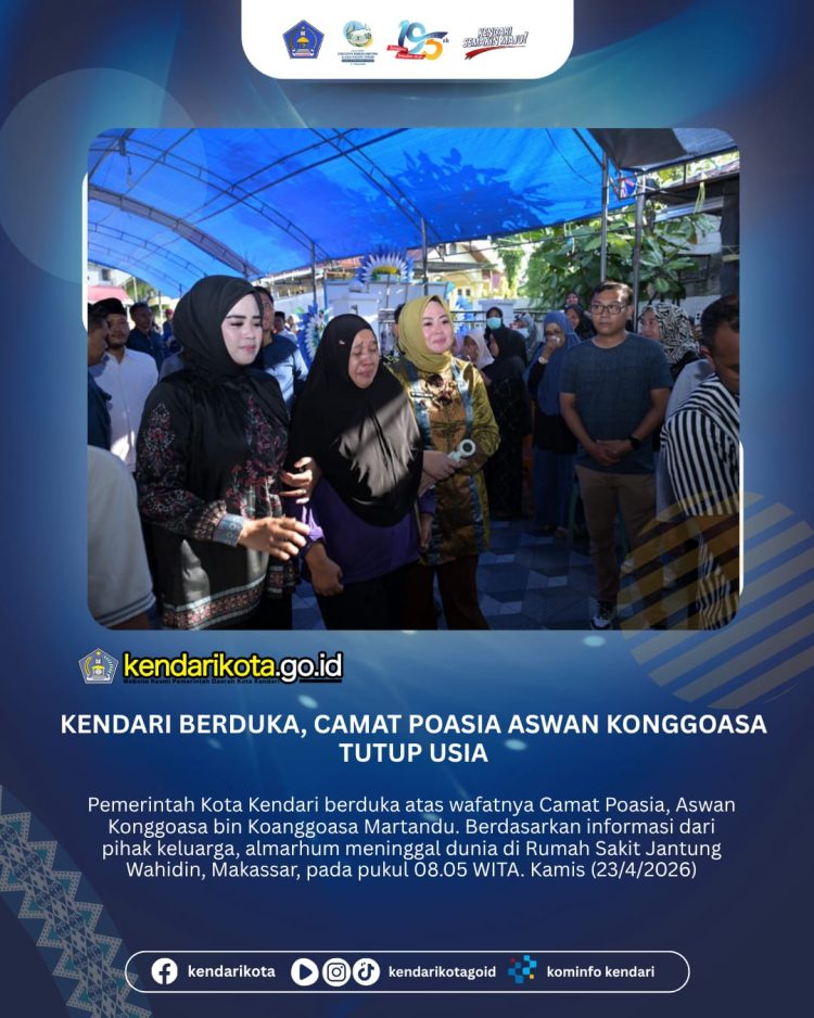 Kendari Berduka, Camat Poasia Aswan Konggoasa Tutup Usia
