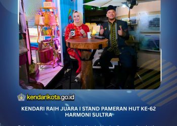 Kendari Raih Juara I Stand Pameran HUT ke-62 Harmoni Sultra