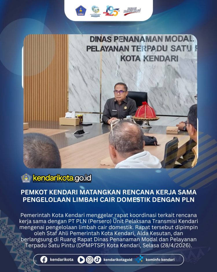 Pemkot Kendari Matangkan Rencana Kerja Sama Pengelolaan Limbah Cair Domestik dengan PLN