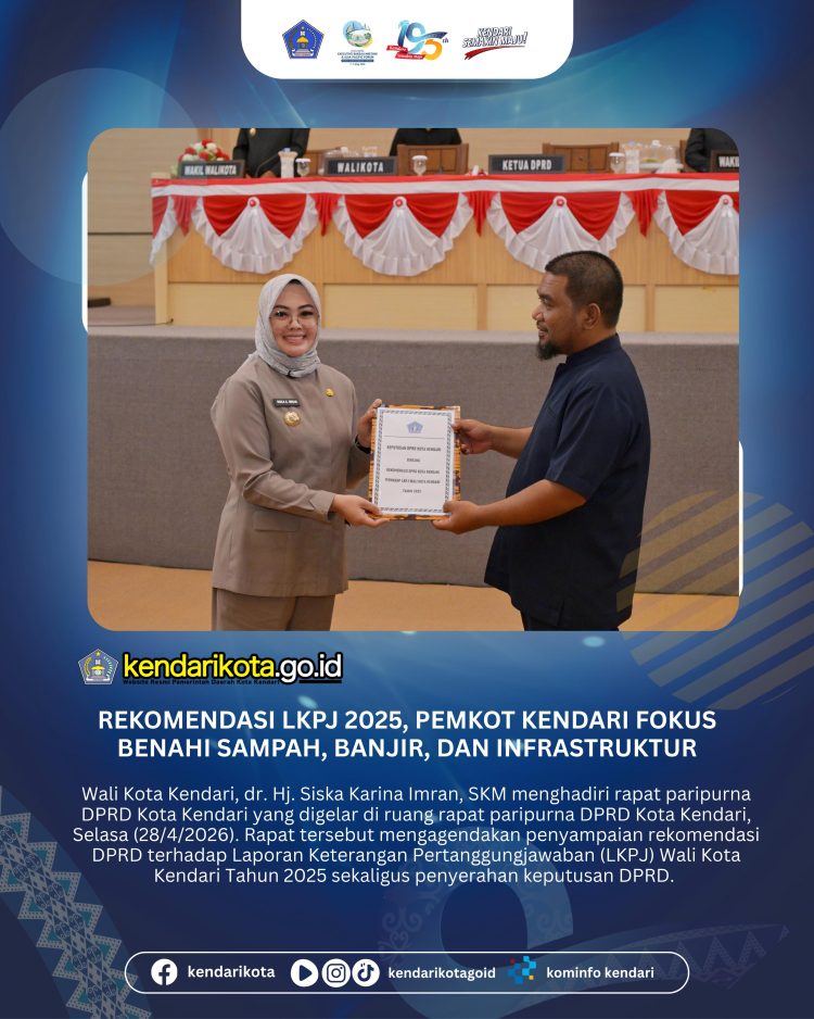 Rekomendasi LKPJ 2025, Pemkot Kendari Fokus Benahi Sampah, Banjir, dan Infrastruktur