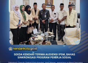 Sekda Kendari Terima Audiensi IPSM, Bahas Sinkronisasi Program Pekerja Sosial