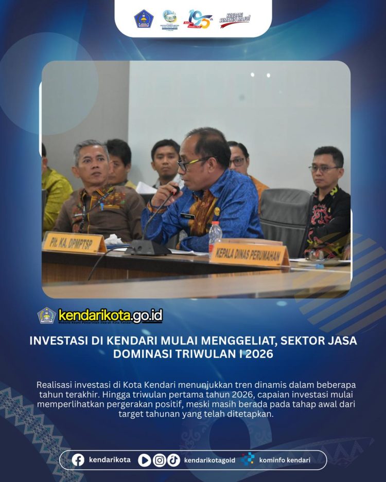 Investasi di Kendari Mulai Menggeliat, Sektor Jasa Dominasi Triwulan I 2026