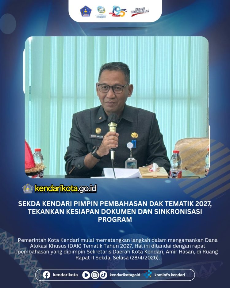 Sekda Kendari Pimpin Pembahasan DAK Tematik 2027, Tekankan Kesiapan Dokumen dan Sinkronisasi Program