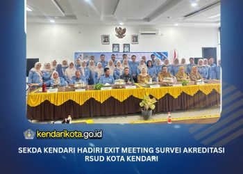 Sekda Kendari Hadiri Exit Meeting Survei Akreditasi RSUD Kota Kendari