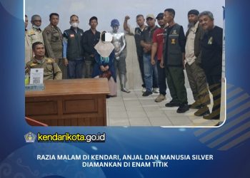 Razia Malam di Kendari, Anjal dan Manusia Silver Diamankan di Enam Titik