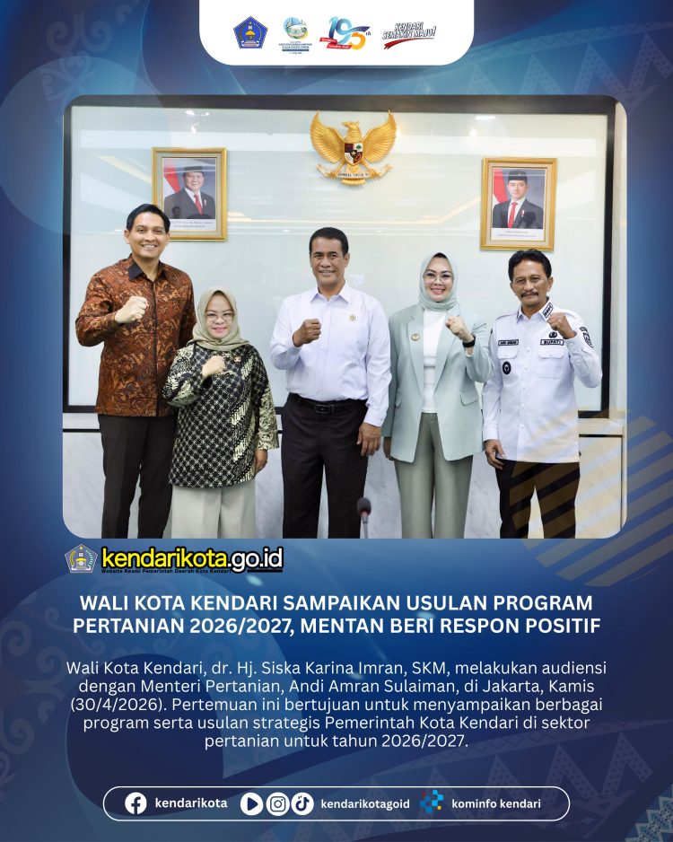 Wali Kota Kendari Sampaikan Usulan Program Pertanian 2026/2027, Mentan Beri Respon Positif