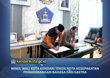 Wakil Wali Kota Kendari Teken Nota Kesepakatan Pengembangan Bahasa dan Sastra