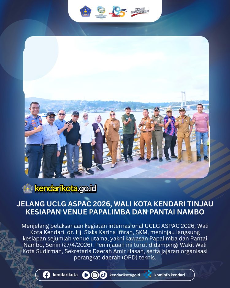 Jelang UCLG ASPAC 2026, Wali Kota Kendari Tinjau Kesiapan Venue Papalimba dan Pantai Nambo‎