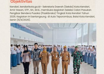 Sekda Kota Kendari Buka Seleksi Calon Paskibraka 2026, Tekankan Transparansi dan Objektivitas