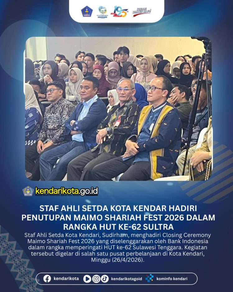Staf Ahli Setda Kota Kendar Hadiri Penutupan Maimo Shariah Fest 2026 dalam Rangka HUT ke-62 Sultra