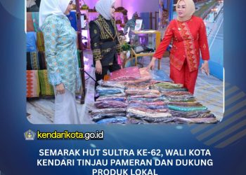 Semarak HUT Sultra ke-62, Wali Kota Kendari Tinjau Pameran dan Dukung Produk Lokal