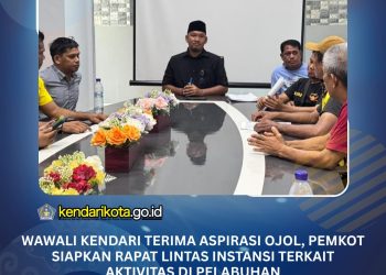 Wawali Kendari Terima Aspirasi Ojol, Pemkot Siapkan Rapat Lintas Instansi Terkait Aktivitas di Pelabuhan