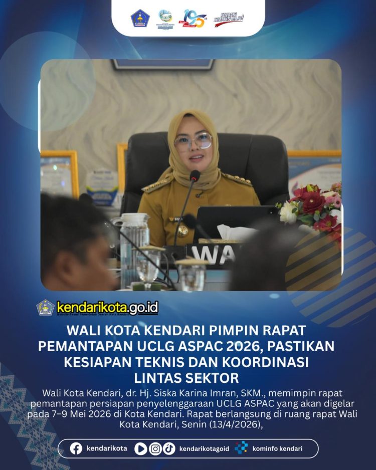 Wali Kota Kendari Pimpin Rapat Pemantapan UCLG ASPAC 2026, Pastikan Kesiapan Teknis dan Koordinasi Lintas Sektor