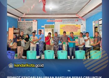 Pemkot Kendari Salurkan Bantuan Beras CPP untuk Ribuan Korban Banjir