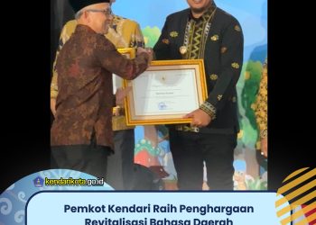 Pemkot Kendari Raih Penghargaan Revitalisasi Bahasa Daerah Tingkat Nasional