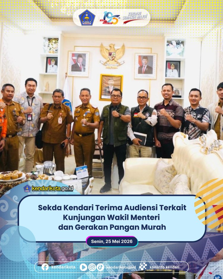 Sekda Kendari Terima Audiensi Terkait Kunjungan Wakil Menteri dan Gerakan Pangan Murah
