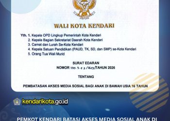 Pemkot Kendari Batasi Akses Media Sosial Anak di Bawah 16 Tahun