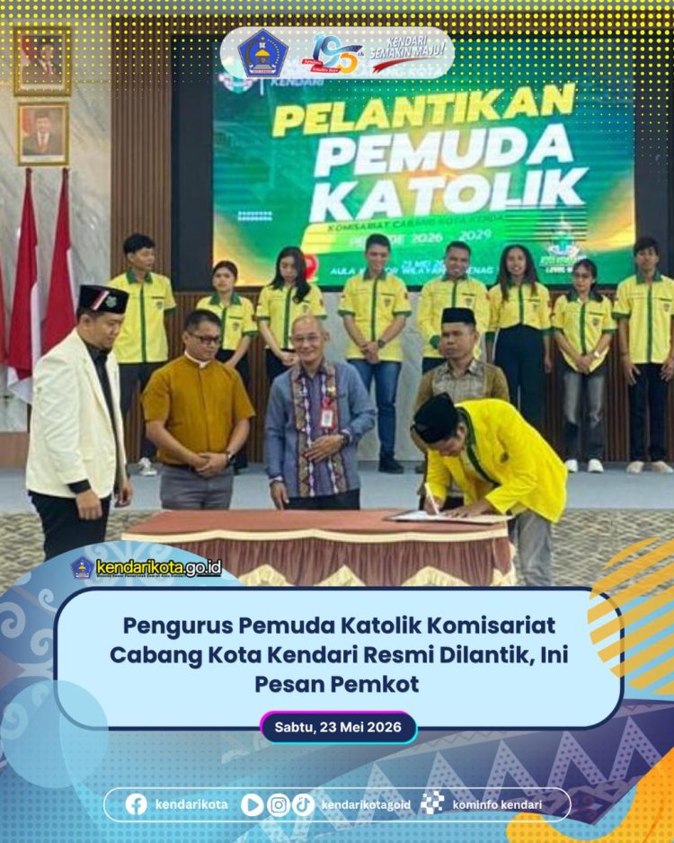 Pengurus Pemuda Katolik Komisariat Cabang Kota Kendari Resmi Dilantik, Ini Pesan Pemkot