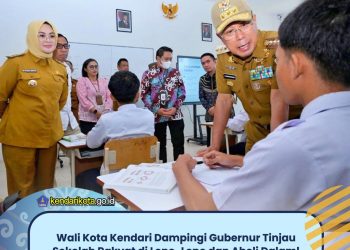 Wali Kota Kendari Dampingi Gubernur Tinjau Sekolah Rakyat di Lepo-Lepo dan Abeli Dalam