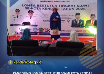 Panggung Lomba Bertutur SD/MI Kota Kendari Dipenuhi Cerita Rakyat dan Kostum Kreatif