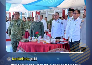 Wali Kota Kendari Ikuti Peresmian 1.061 Koperasi Desa/Kelurahan Merah Putih
