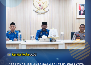 115 Lokasi Pelaksanaan Salat Id, Wali Kota Kendari Salat di Lapangan Torada Puuwatu