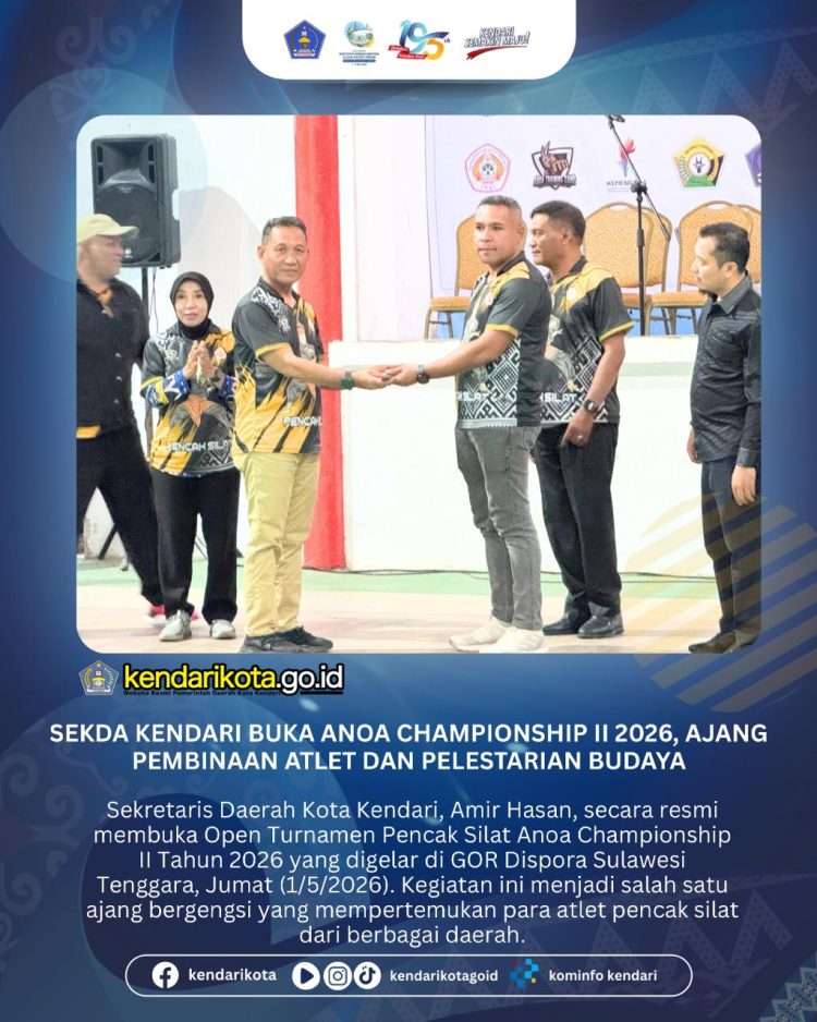 Sekda Kendari Buka Anoa Championship II 2026, Ajang Pembinaan Atlet dan Pelestarian Budaya