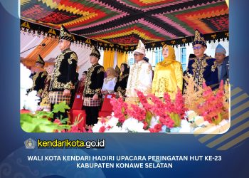Wali Kota Kendari Hadiri Upacara Peringatan HUT ke-23 Kabupaten Konawe Selatan