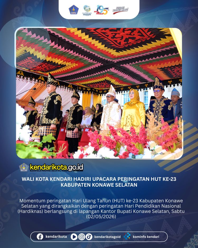 Wali Kota Kendari Hadiri Upacara Peringatan HUT ke-23 Kabupaten Konawe Selatan