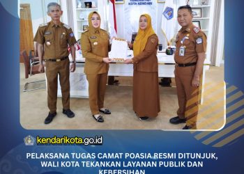 Pelaksana Tugas Camat Poasia Resmi Ditunjuk, Wali Kota Tekankan Layanan Publik dan Kebersihan