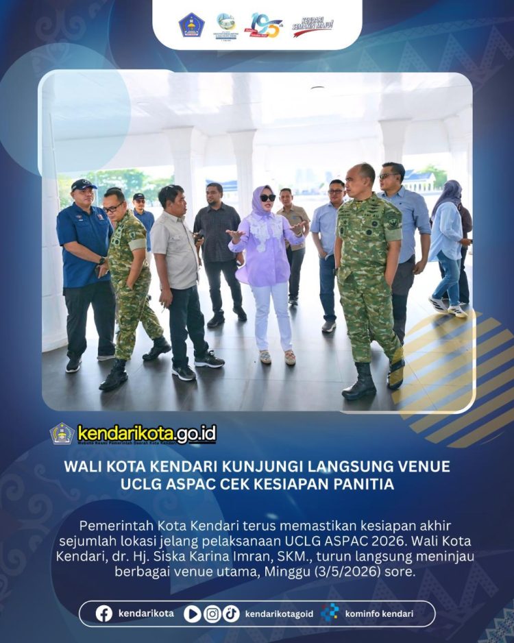 Wali Kota Kendari Kunjungi Langsung Venue UCLG ASPAC Cek Kesiapan Panitia