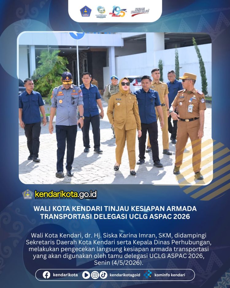 Wali Kota Kendari Tinjau Kesiapan Armada Transportasi Delegasi UCLG ASPAC 2026